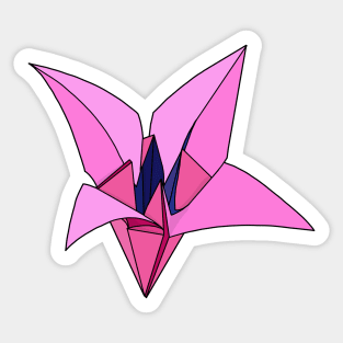 Origami Lily Sticker